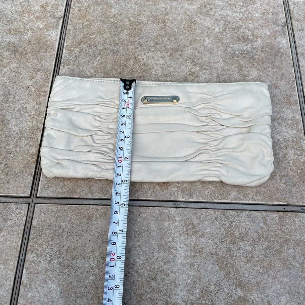 Michael Kors Webster Ruched Leather Wallet Clutch